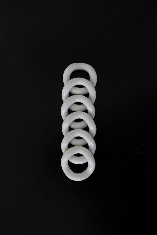 Ceramic napkin rings