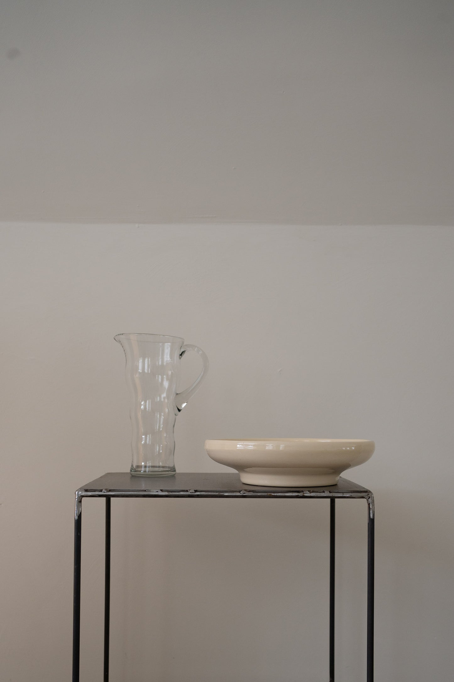 Steel side table