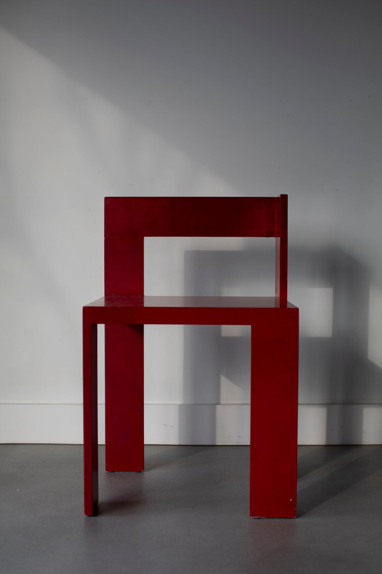 Rietveld inspired wooden chair