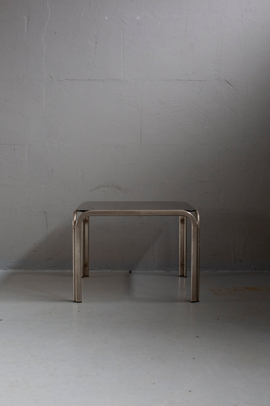 Metal & glass coffee table (rental)