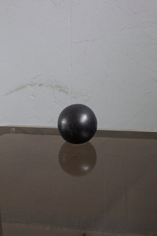 Ceramic black decorative ball small