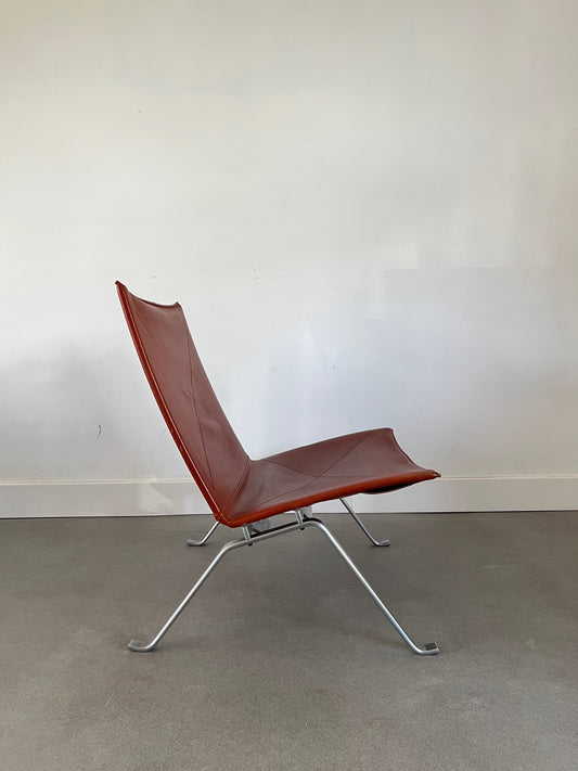 Vintage PK22 by Poul Kjaerholm in leather / Fritz Hansen (1985)