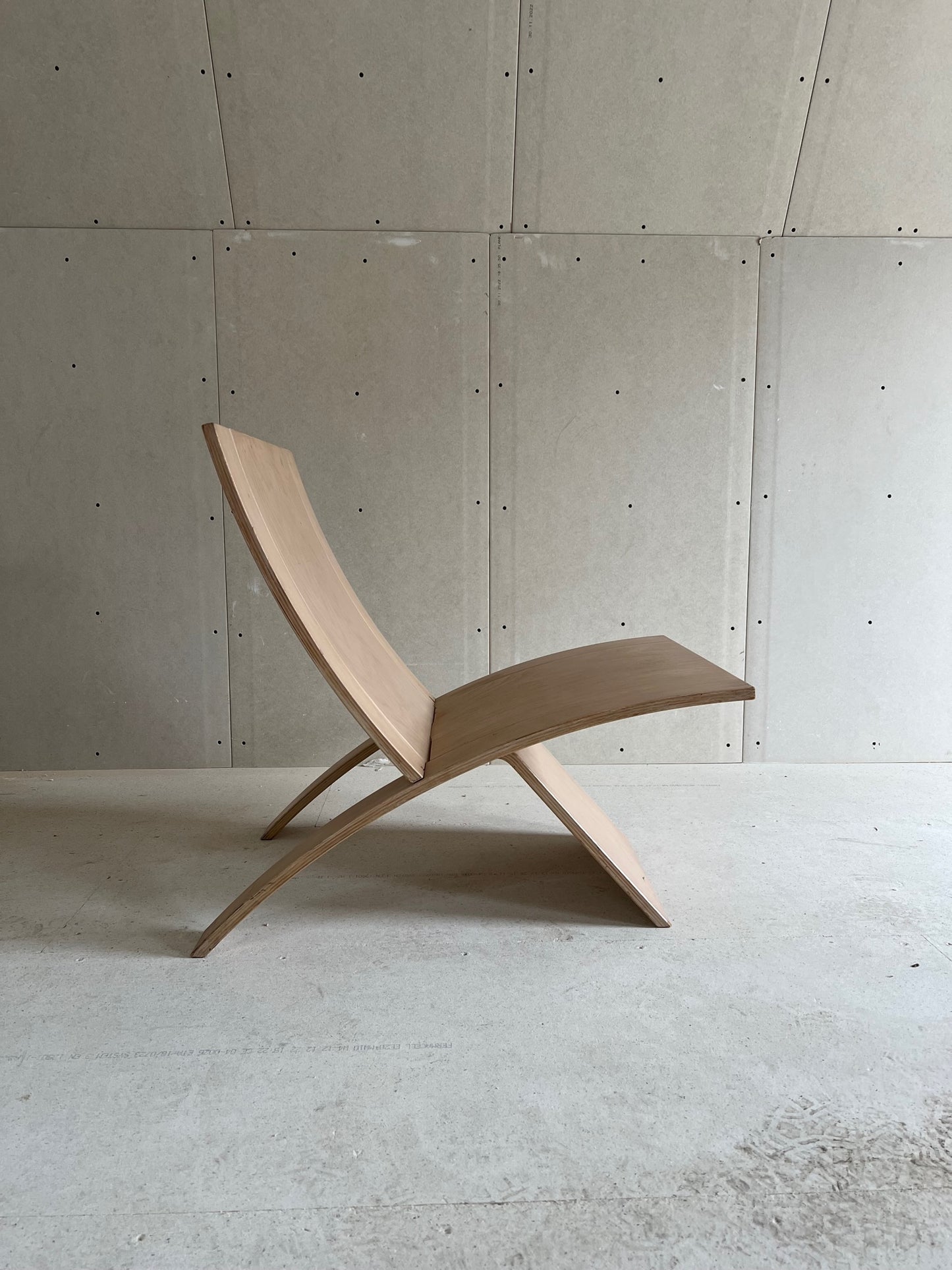 Beechwood 'Laminex' folding chair by Jens Nielsen 80's for Falster (rent only)