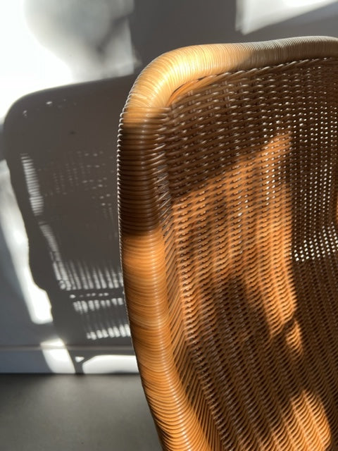 vintage rattan lounge chair by Dirk van Sliedrecht 60's